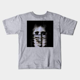 VOID Horror Glitch Art Creepy Zombie Ghost Portrait Kids T-Shirt